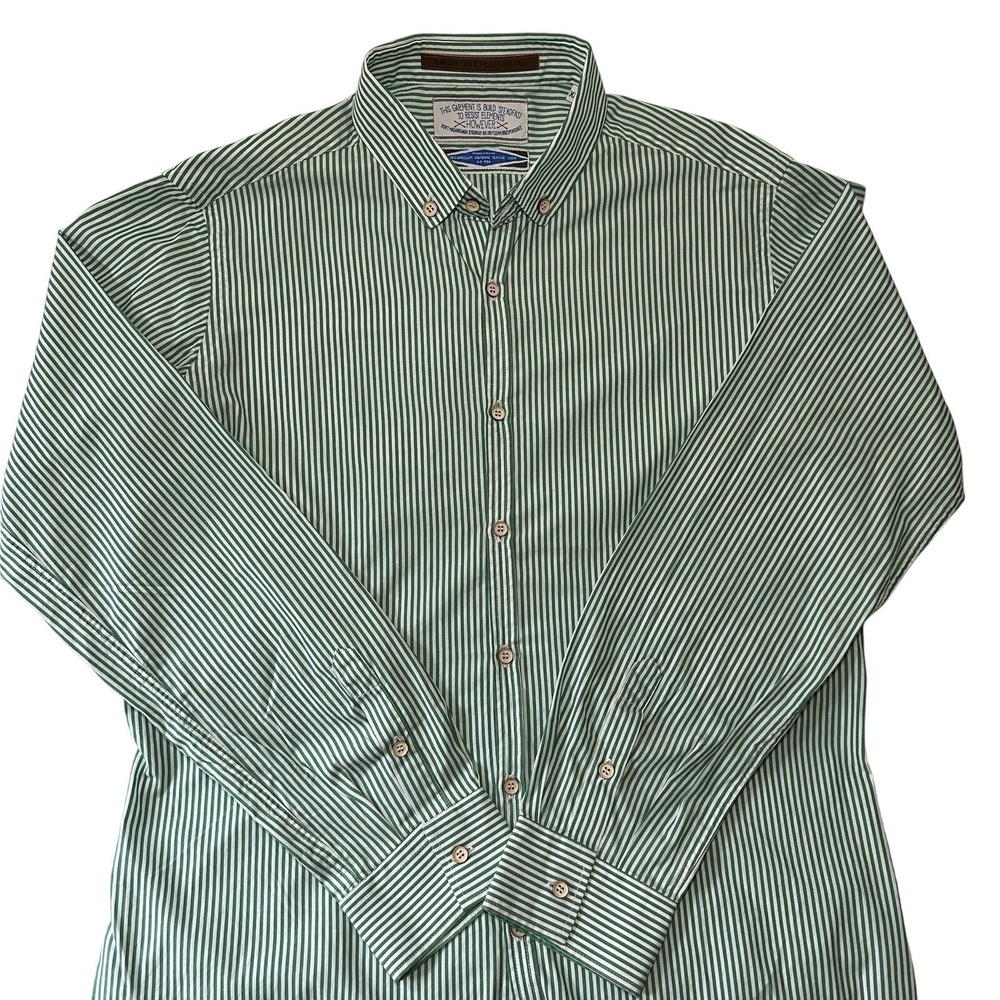 Striped Button‎ Down Shirt Long Sleeve Casual Menswear